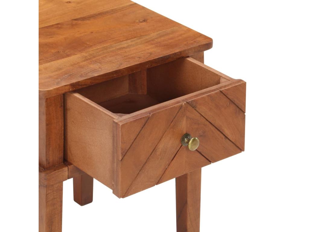 Bedside table 40x40x50 cm Solid Bohometop wood 21299GHYG