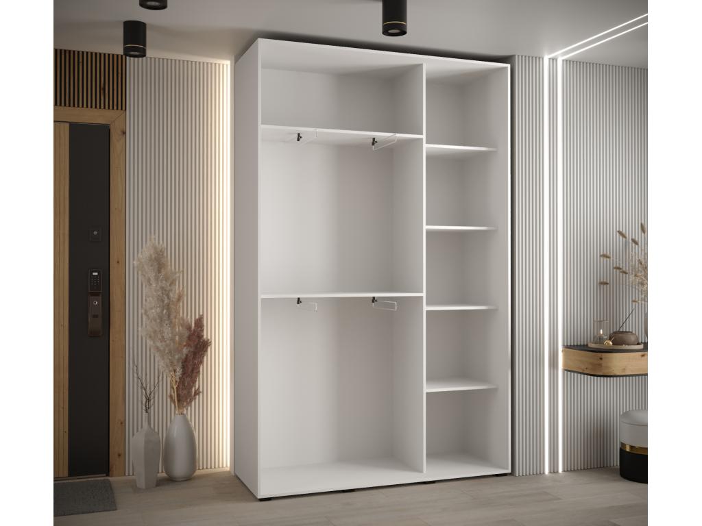 Homelumiere 3-Door Sliding Wardrobe 235.2/150/45 3 Doors White/Homelumiere/Black