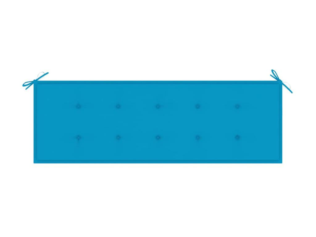 Garden bench with cushion, 157cm, solid wood, Bohometop, 15, 77416OAGD