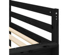 Children's loft bed with slide, 90x190 cm, solid pine wood, 53705SEJH