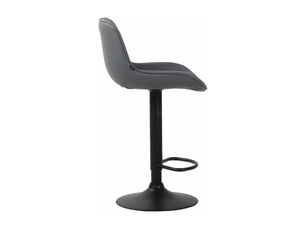 Set of 2 grey metal stools 50x50x86 cm 10 0004280