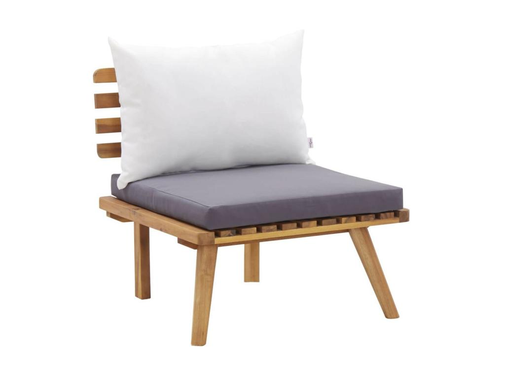 6-piece garden furniture set, solid wood, Bohometop 09459HRZC