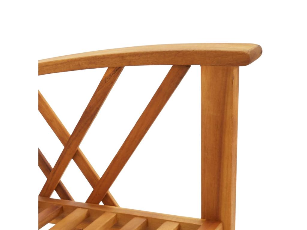 5-piece garden furniture set, solid wood, Homelumiere 2