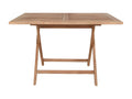 Bohometop - Rectangular Garden Table 120cm Natural Teak 29307KFVV