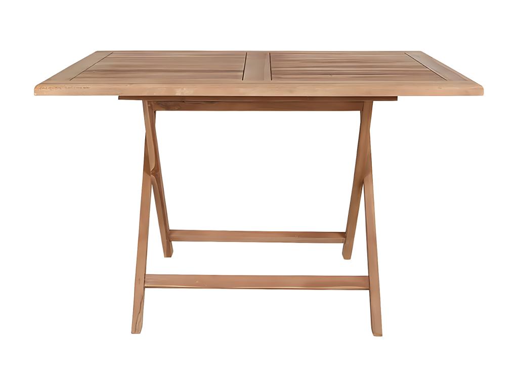 Bohometop - Rectangular Garden Table 120cm Natural Teak 29307KFVV
