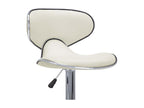Homelumiere 2-Piece Cream Faux Leather Bar Stools