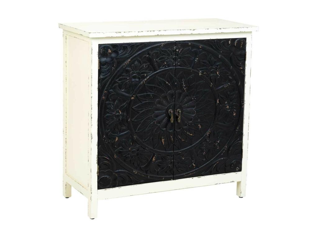 Wooden sideboard with 2 doors 83.5x38x82.5 09038LRNS