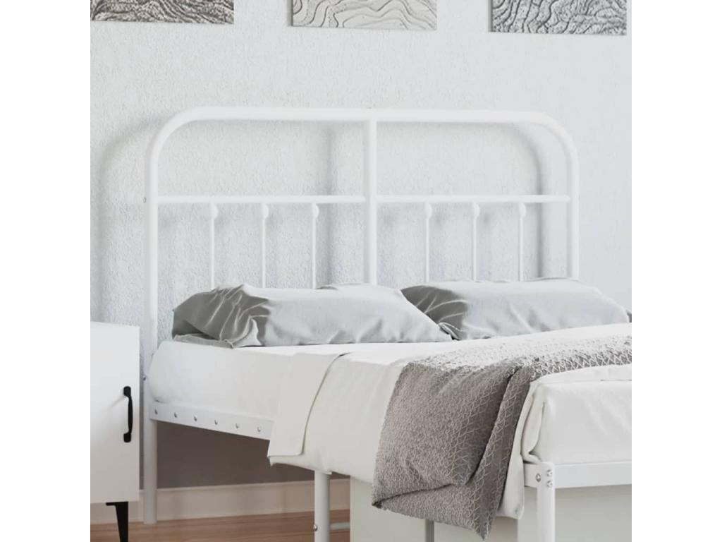 White metal headboard 120 cm 13108KEDF