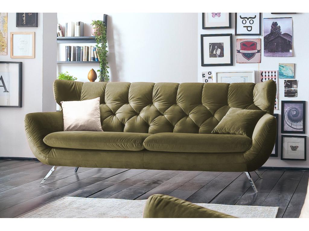 Sofa - Velvet Green - Bohometop 32259NYAQ