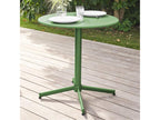 Homelumiere round garden table and 4 chairs set in green