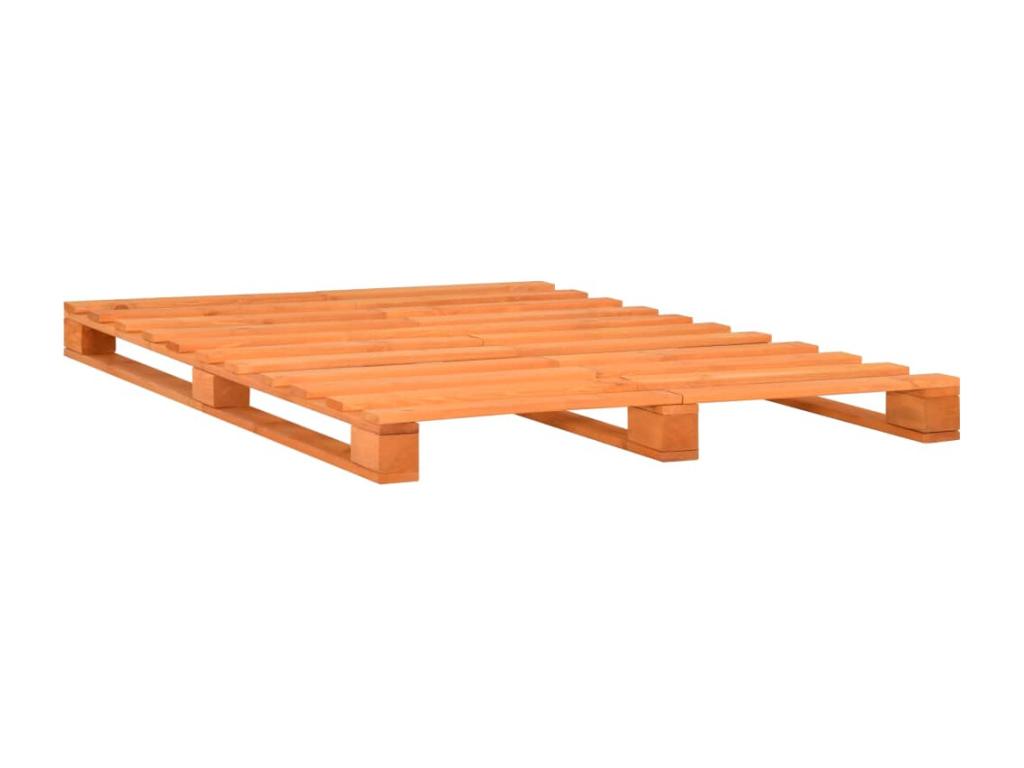 Pallet bed frame without mattress 180x200cm solid wood 28698ROHE