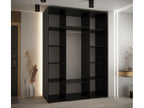Bohometop 2 Sliding Door Wardrobe 235.2/160/60 3 Doors Black/Black 45820IWIX