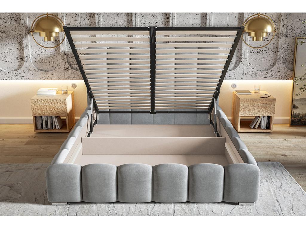 Bohometop Bohometopé bed 200x200 cm Bohometop Double bed with Bohometop box spring bed 140x200 Black Bohometop 4322 00743RDUH