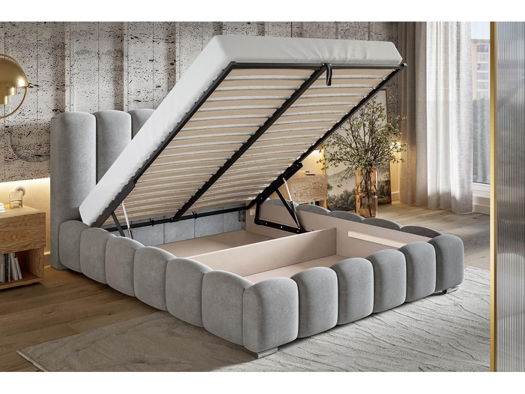Bohometop Bohometopé bed 200x200 cm Bohometop Double bed with Bohometop box spring bed 140x200 Black Bohometop 4322 00743RDUH