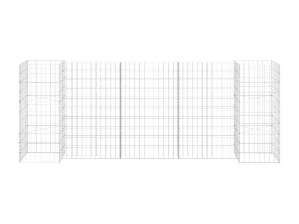 Gabion planter, 260x40x100 cm, 02 0000864 83283SYXG
