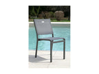 Homelumiere - Garden table and chairs set - 8 seats - Anthracite Grey