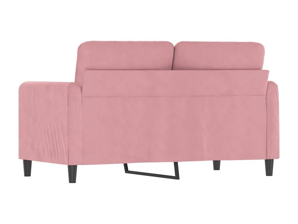 2-Seater Sofa, Pink, 120 cm, Velvet, 52942ZJSP