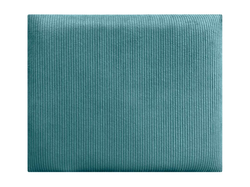 Homelumiere Upholstered Headboard in Quality Corduroy, Homelumiereérieure composed of interchangeable self-adhesive panels, turquoise, 105 cm