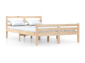 Bed frame Solid wood 140x190 cm 70886GPUS