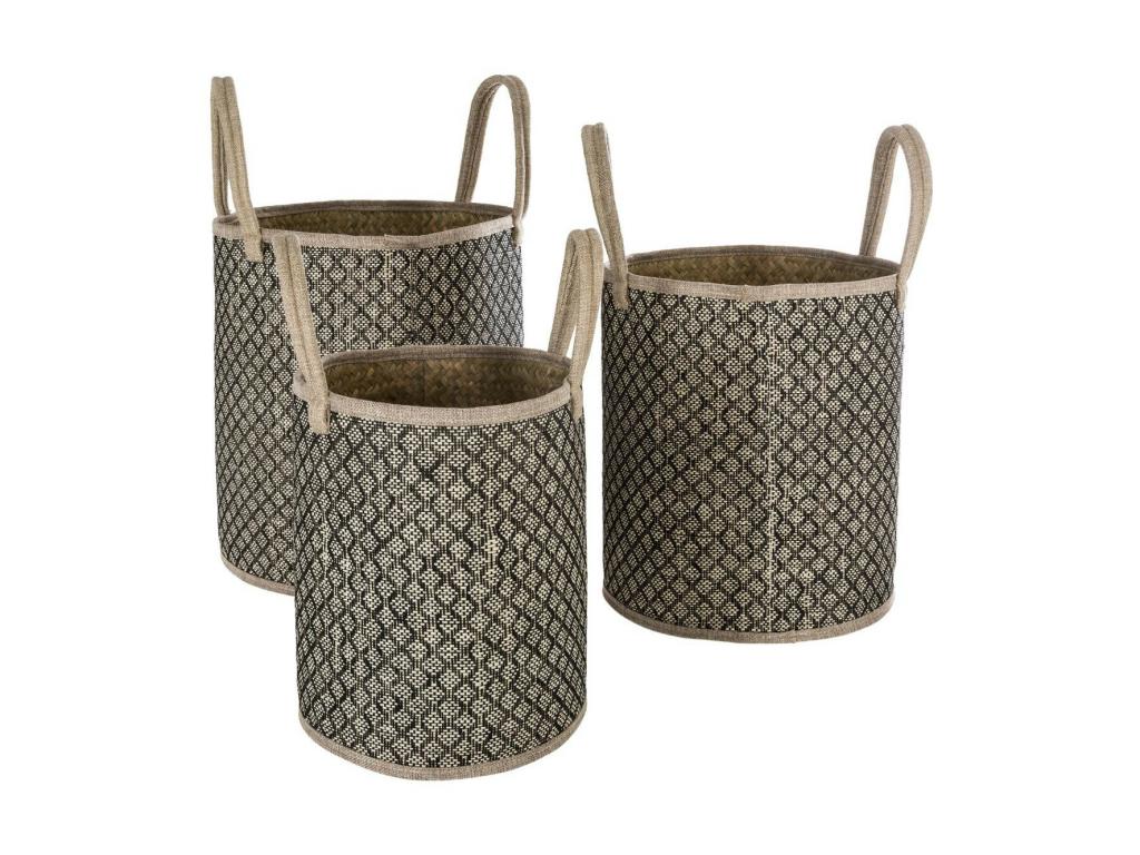 Bohometop 72353EDHC Wicker Storage Basket Set of 3