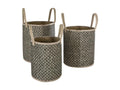 Bohometop 72353EDHC Wicker Storage Basket Set of 3
