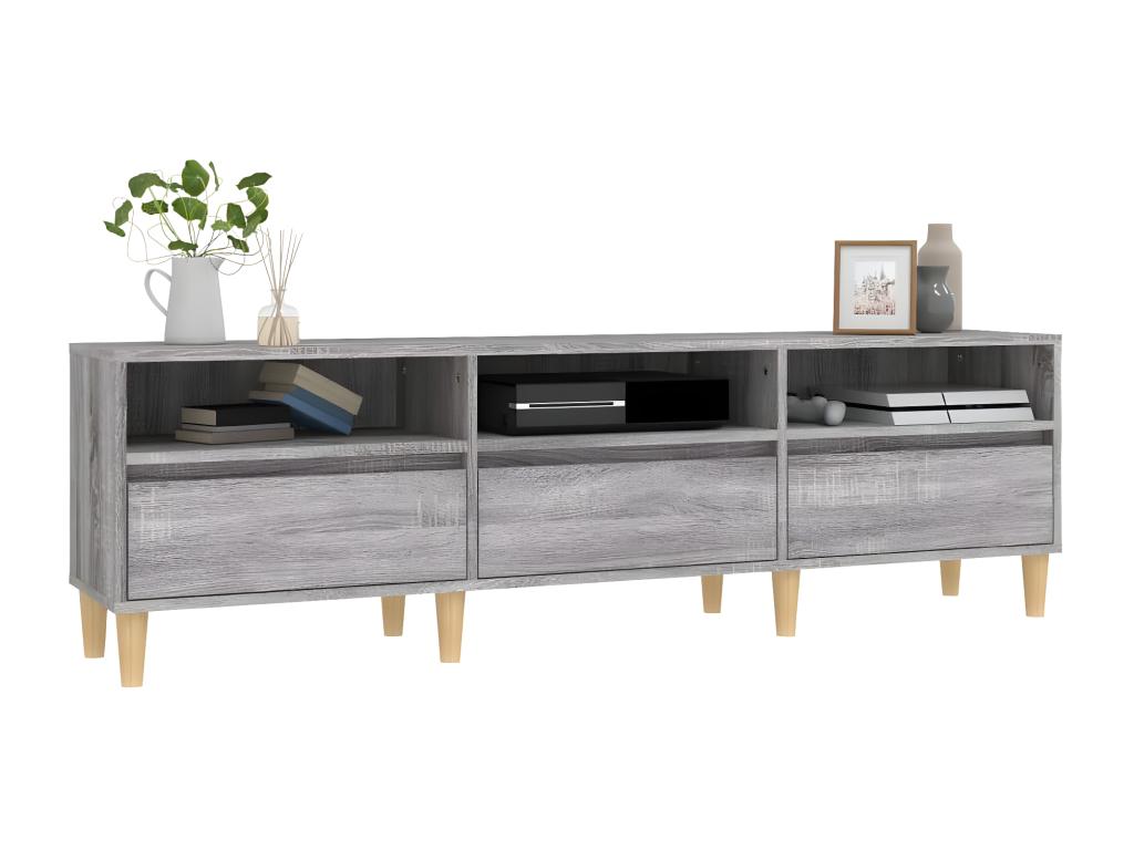 Bohometop TV stand, grey, 150x30x44.5 cm, engineered wood, 81914BGGY