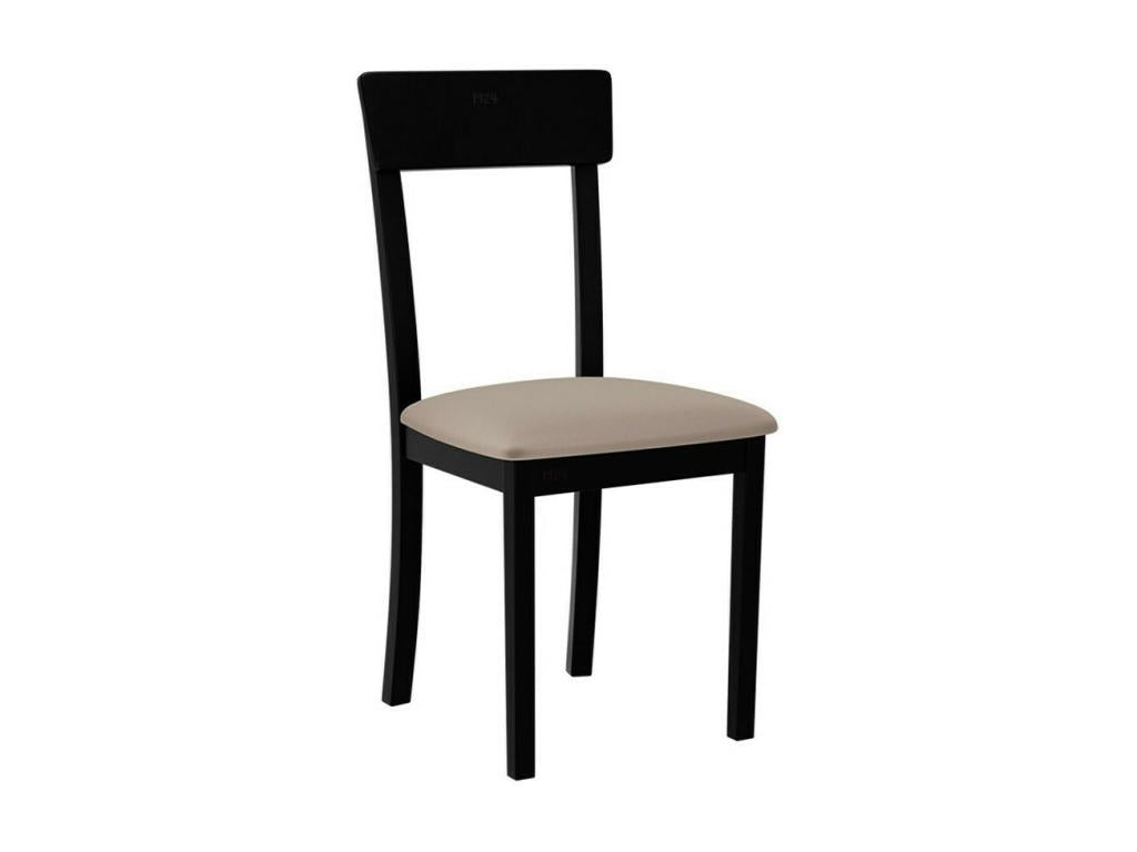 Bohometop 352 Light Brown - Black Chair 90x43x40cm Upholstered Wood 44510GMEU