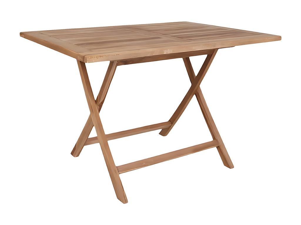 Bohometop - Rectangular Garden Table 120cm Natural Teak 29307KFVV