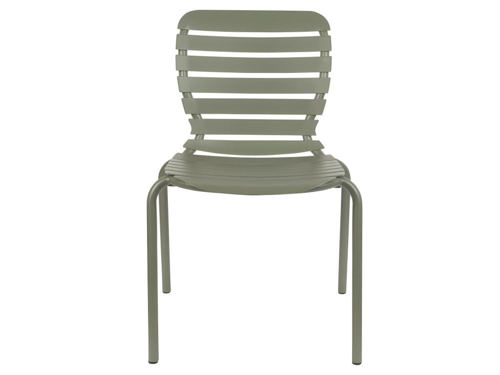 Delimoa - Set of 2 Metal Garden Chairs - Grey Green 71925AYDG