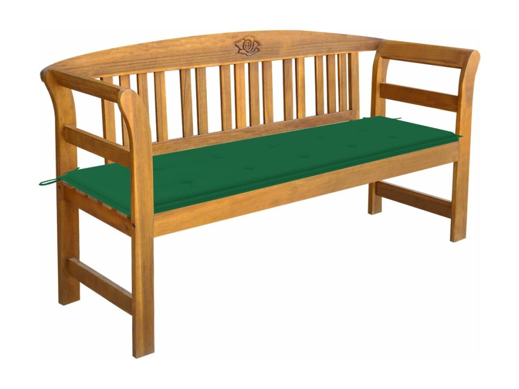 Garden bench, brown wood furniture, 157x45x82.5 cm, 02 0011438