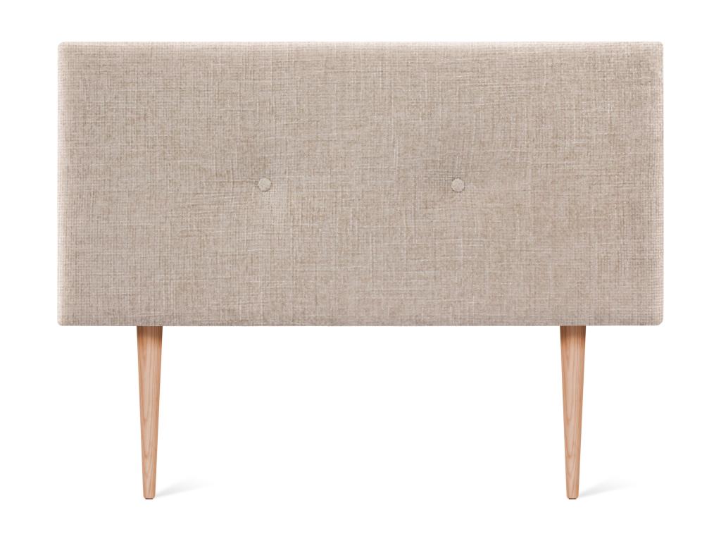 Bohometop Natural Wool Headboard with Buttons 95x105cm with Legs for 90cm Beds - Bohometop 08647KSVF