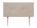 Bohometop Natural Wool Headboard with Buttons 95x105cm with Legs for 90cm Beds - Bohometop 08647KSVF