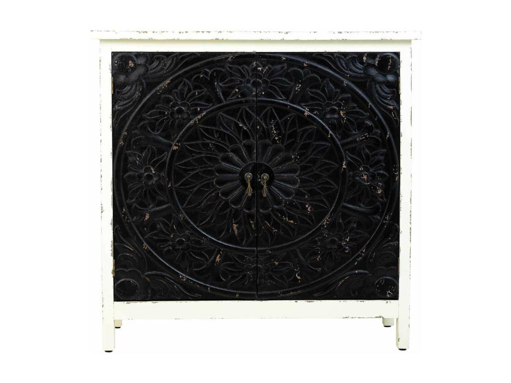 Wooden sideboard with 2 doors 83.5x38x82.5 09038LRNS