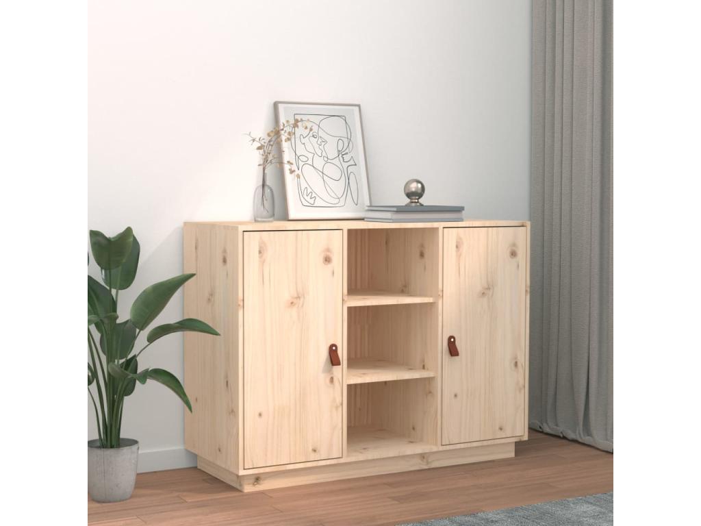 Sideboard 100x40x75 cm Solid pine wood 63123QIMF