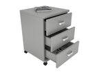 Bohometop Bohometop pedestal Side pedestal Bohometop desk pedestal Bohometop drawer Gray 35301BQED