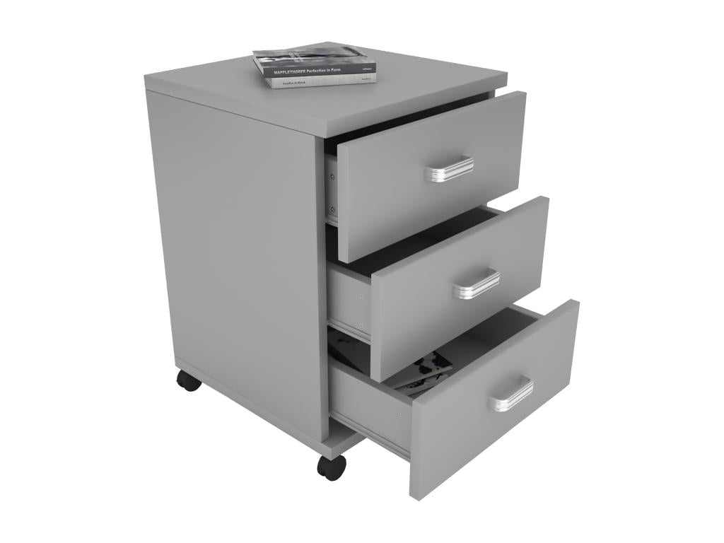 Bohometop Bohometop pedestal Side pedestal Bohometop desk pedestal Bohometop drawer Gray 35301BQED