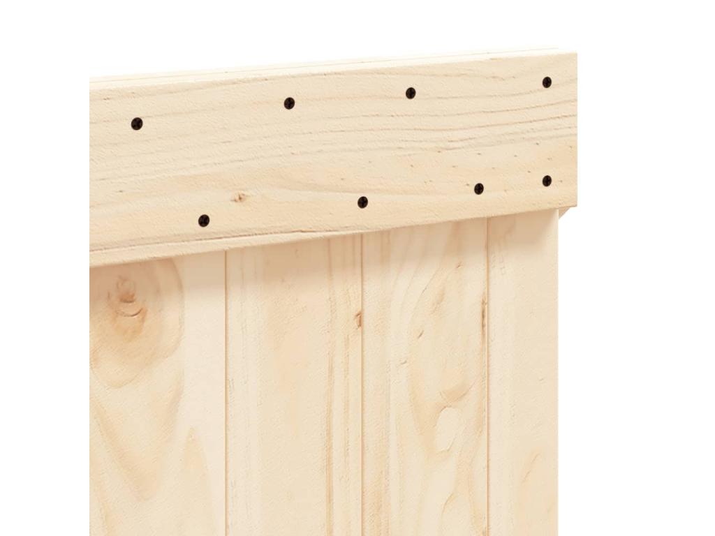 Headboard 160x104 cm solid pine wood 70768AQGB