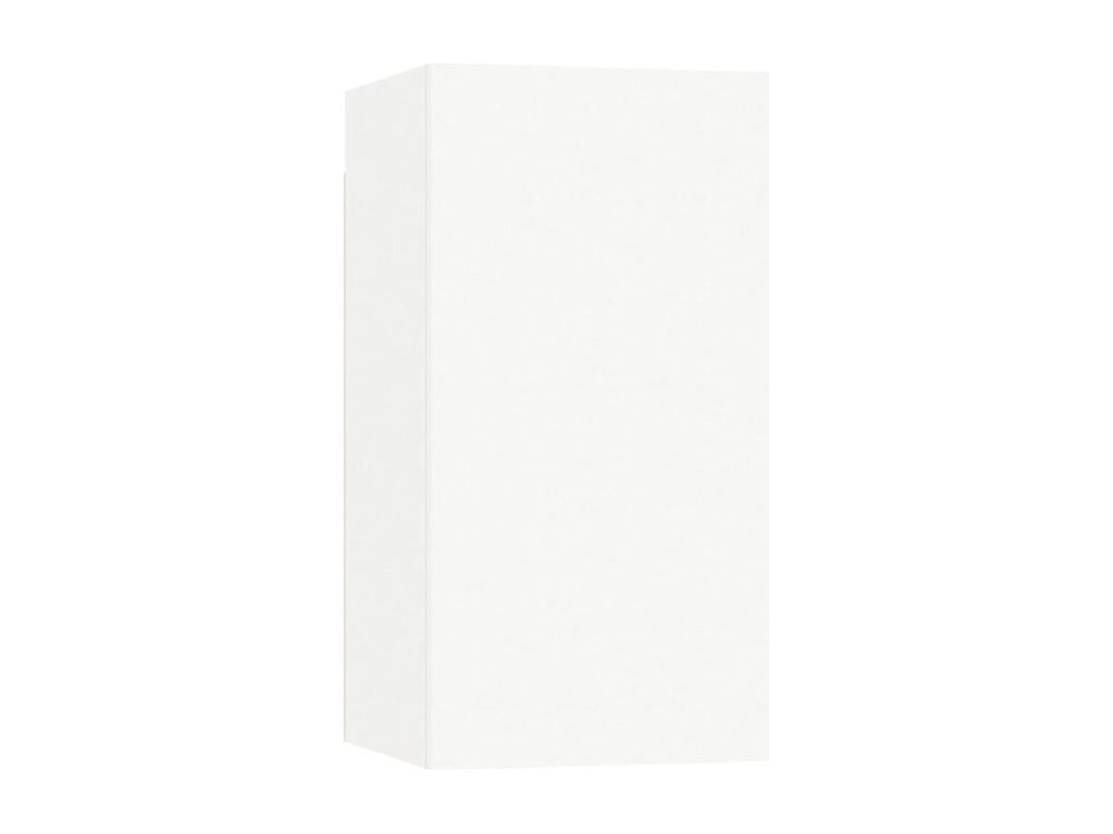 White TV stand 30.5x30x60 cm Chipboard 52901NJCJ