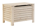 Homelumiere storage box with lid, solid pine wood