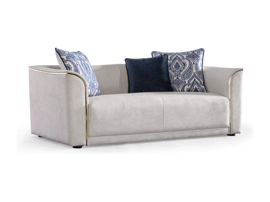 Bohometop 2-seater velvet sofa - Beige 78581CBGN
