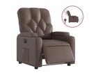 Electric Recliner Chair, Brown Faux Leather, 65735LSYG