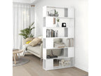 Bookshelf/Room Divider, Glossy White, 100x24x188 cm, 58057XZWC