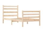 Bed frame without mattress, solid pine wood, 100x200 cm, 63165AFEI