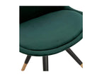 Vintage Velvet/Wood Chair Homelumiere 83cm Green/Black
