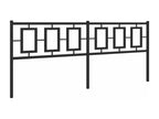 Black metal headboard 200cm