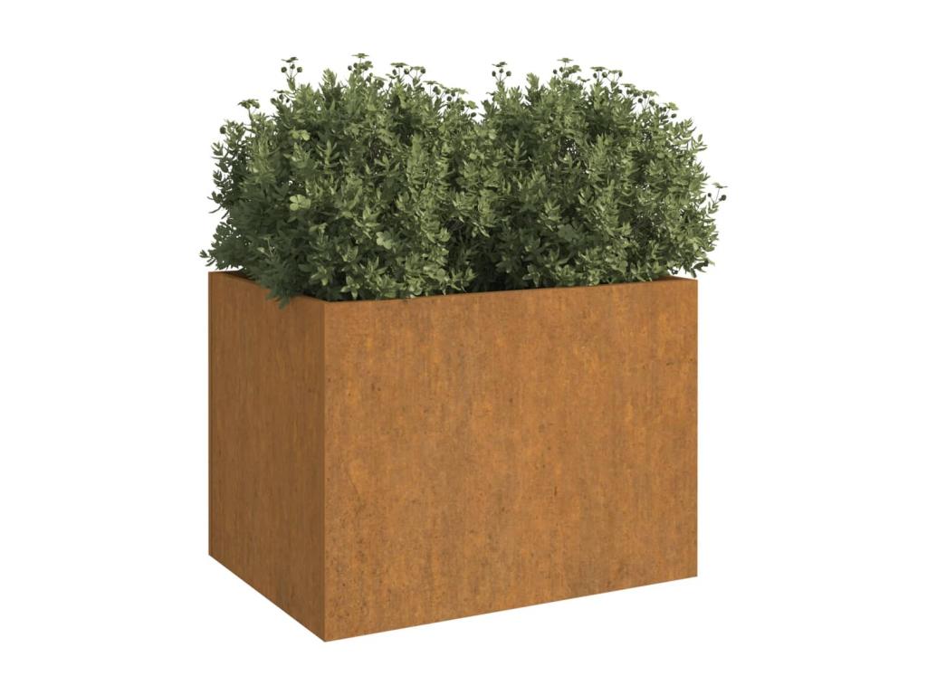 Corten steel planter 62x47x46 cm 89478QLIV
