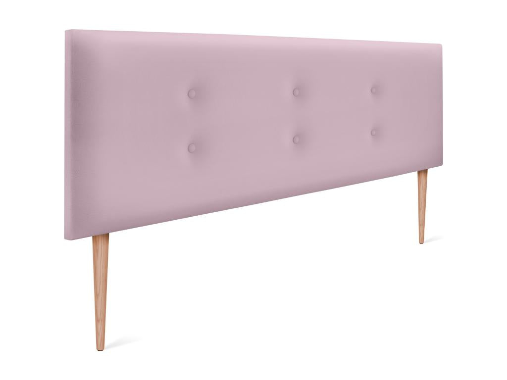 Homelumiere Faux Leather Headboard with 2 Buttons 160x105cm with Legs for 150/160 Beds - Pink