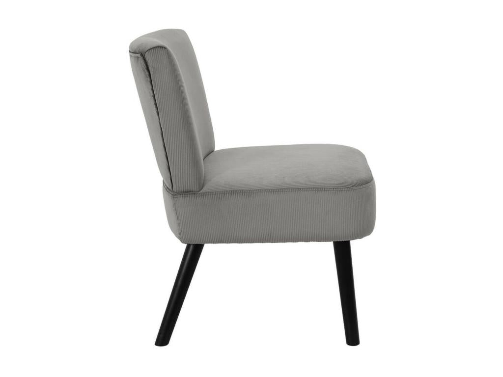 Bohometop - Corduroy Armchair in Grey 75639NLUX