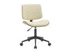 Office chair - Wood - Walnut / Cream - Bohometop 71810ZWEE