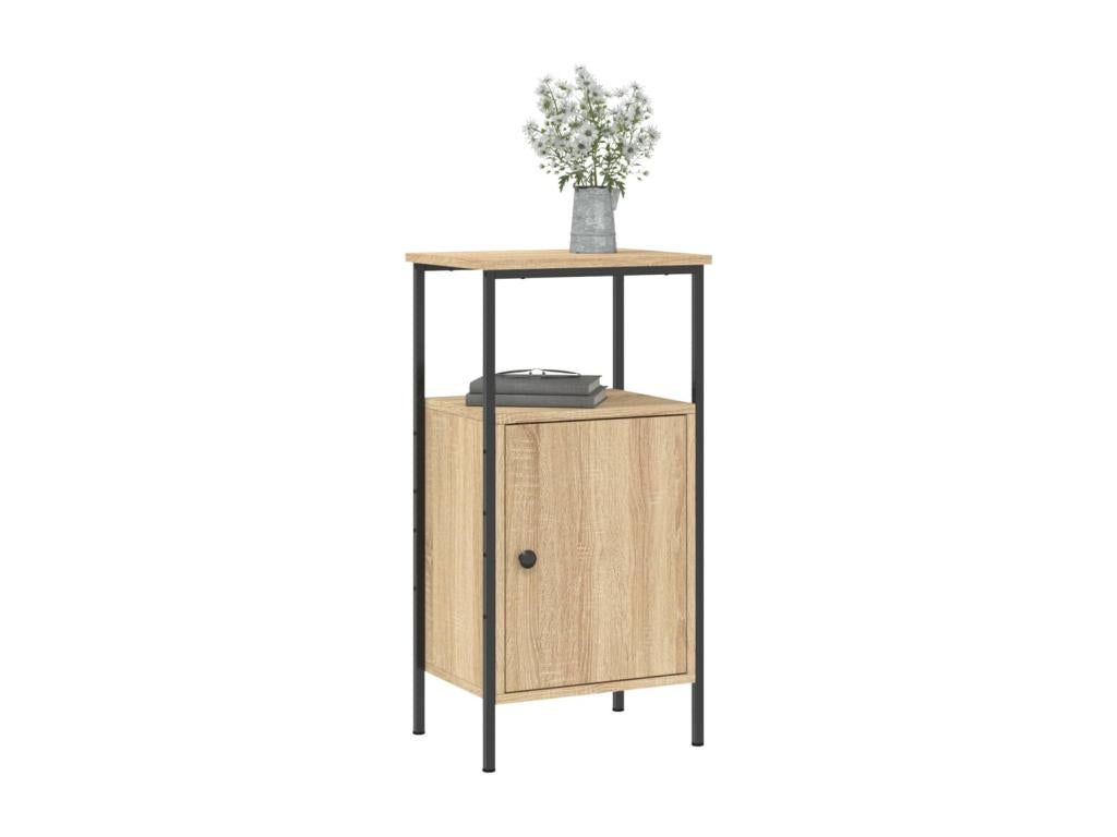 Homelumiere oak bedside table, 41x31x80 cm, engineered wood